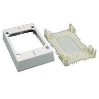 Legrand - Wiremold NMW2 Single Gang Plastic Switch/Outlet Box, White