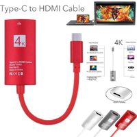 Iusun Adapter, USB 3.1 Type C USB-C to HDMI 4K HDTV Converter Adapter Cable For Samsung Galaxy Note 9 For Macbook (B)