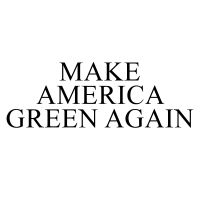 Make America Green Again Parody Decal Notebook Car Laptop 5.5" (Black)
