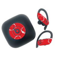 Woocon Decal for Beats PowerBeats Pro Case cover,2019 Cola red Audio Decal- Waterproof - Aesthetic - Trendy Stickers - Ultra Thin，Extra Durable 100% Vinyl Charactoer Curtoon Cool Decal (Coca Cola red)