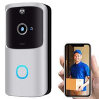 Beyonds Smart WiFi Door Bell, New Generation Intruder Alert Instant Motion Detector Night Vision 2 Way Voice Communication Home Surveillance Camera 166' Surround Vision