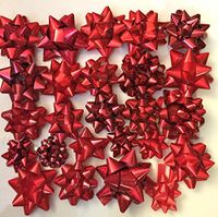 36-50 Bows (red) Luxury Designer Assortment - Metallic, Iridescent, Holographic, Glitter, Swirls, Matte, Classic Lacquer Finishes