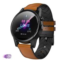 PINGTANG 4G Smartwatch Android7.1 Fitness and Activities Tracker with Built-in GPS, Heart Rate, Music, Smart Notifications, IP67-Life Waterproof for Men Women,Brown,3G+32G