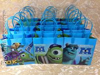 12pcs Monster University Treat Bags Goodies Bags Party Favor Birthday Gift Bags