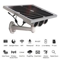 Funxwe 1080P Solar Powered WiFi Security IP Camera P2P Wireless AP Network Starlight Surveillance Outdoor Waterproof Battery Powered