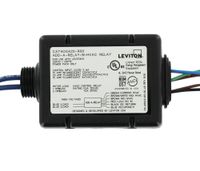 Leviton OSA20-RA0 HVAC Relay 0.5A 125VAC 1.0A 30VDC, 15A INC 20A FL 120/277VAC 15A FL 347VAC, Add-A-Relay for Occupancy Sensor, Black
