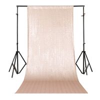 TRLYC 20Ftx10Ft Shimmer Ceremony Background Champagne Sequin Party Wedding Photo Booth Backdrop