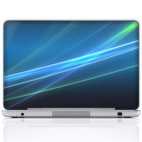 Meffort Inc 15 15.6 Inch Laptop Notebook Skin Sticker Cover Art Decal (Included 2 Wrist pad) - Blue Swirl