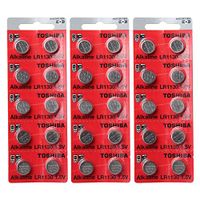 TOSHIBA LR1130 1.5V LR54 Alkaline Battery 3PACK X 10PCS = 30 Batteries