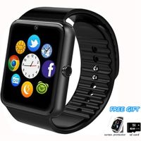 Smart Watch Phone, Smartwatch with Pedometer TF SIM Card Slot Camera Call Text SMS Notification Compatible with Android Samsung Huawei LG Sony and IOS IPhone (Partial Function) for Men Women Teens
