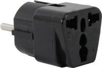 US to SPAIN Travel Adapter Plug for USA/Universal to EUROPE Type E (C/F) Power Plugs Pack of 1
