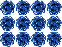 The Gift Wrap Company  Decorative Confetti Gift Bows, Medium, Royal, pack of 12