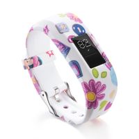 Kanzd Replacemet Silicone Watch Band Strap for Garmin VivoFit Jr/Jr 2 Kids' Fitness (V)