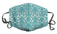 Dust Face Mask for Dust Mouth Mask Anti-Dust Mask Adjustable Earloop Face Mask (Damask Floral)