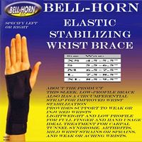 Elastic Stabilizing Wrist Brace in Black Size: Large, Wrist: Left