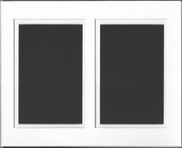 Amazon Photo Mats 16x20 White and White Double Picture Mat Cut for 2 8x10 Pictures