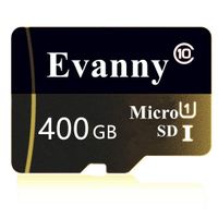 Evanny 400GB Micro SD SDXC Memory Card High Speed Class 10 with Micro SD Adapter(E209-YS) (400 GB)