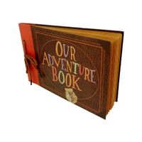 Photo Album Scrapbook Gift DIY Handmade Album Scrapbook Movie Up Travel Scrapbook for Anniversary Suitable for Lover Friends and Kids etc (New Version)