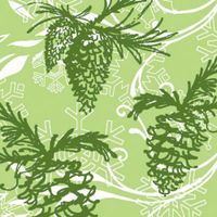 Cocktail Size Napkin, 5"x5", Pack of 20, Forest Frost