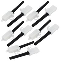uxcell 250V 10A 2P Electrical Junction Terminal Boxes Wire Connecting Cases 2215 White 10pcs