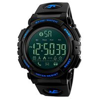 Multifunction Bluetooth Sport Smart Wristwatches, Farsler 50M Waterproof Calorie Track Pedometer Men's Digital Sport Watch，Remote Photograph Luminous Smart Wristwatch, Women's Sport Watches (Blue)