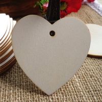 Cisco72 Wooden Heart Tags 25pcs Heart Shape Blank Wooden Gift Tags, Birthday Party Wedding Favor Gift Tags, Price Label Party Hang Tags
