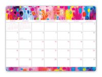 Orange Circle Studio 2020 Decorative Desk Blotter Calendar, Abstraction