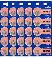 Murata CR1220 Battery 3V Lithium Coin Cell - Replaces Sony CR1220 (25 Batteries)