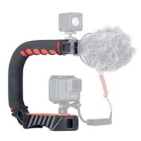 3 Shoe Mounts Handheld DSLR Video Rig Handgrip - ULANZI U-Grip Pro Universal Video Action Stabilizing Handle Grip Compatible for Apple iPhone GoPro 7/6/5 Canon Nikon Sony A6400 SLR