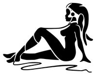 UR Impressions MBlk LF Oola Jabba's Twi'lek Slave Dancer Decal Vinyl Sticker Graphics for Cars Trucks SUV Vans Walls Windows Laptop|Matte Black|6 X 4.4 Inch|URI243-MB