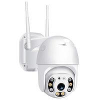 Outdoor/Indoor WiFi HD Security Camera, Waterproof Surveillance IP Camera, Bullet Camera for Your Smartphone with Motion Detection, Night Vision (M, White)