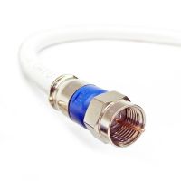 PHAT SATELLITE 40ft White RG6 Coax Cable AT&T DIRECTV Fitting CL2 In-Wall Rated Quad-Shield 3GHz Outdoor Anti-UV Jacket 18AWG 75 Ohm Coaxial Cable Satellite Customized Cut & Assembled in USA by INTL
