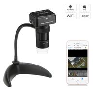Koolertron 1080P HD Wireless WiFi Digital Microscope with 10X-200X Magnification & 800mAh Battery Camera for Android & iOS Smartphone Tablet, iPhone, Samsung etc