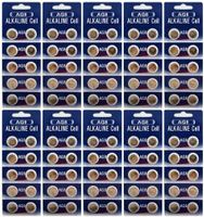 100 Powertron Batteries AG8 / LR55 / LR1120 Alkaline Button Cells, 1.5V