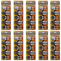 eCoreCell (50pcs) CR2032 5004LC 3V 3 Volt Lithium Single Use Non-rechargeable Button Coin Cell Battery