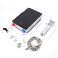 Water Heater IPX4 Waterproof Tankless Hot Water Heater 220V Electric Instant Tankless Hot Water Heater Boiler Shower System Set for Home Kitchen Bathroom Heating Up (11.617.282.56")
