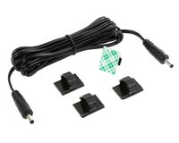 EShine Interconnect Cable - Male to Male - for LED Under Cabinet Lighting with Wire Clips for Comfortable Installation (6.5ft, Black)