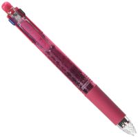 Zebra Multi Function Sarasa 0.4mm Black/Red/Blue/Green Ink Ball Point Pen, 0.5mm Mechanical Pencil, Pink Body (J4SAS11-P)