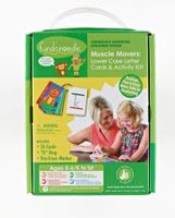 Fundanoodle Muscle Movers Lower Case Letter Cards and Activity Kit, Ages 5-6/K to First Grade (15282)