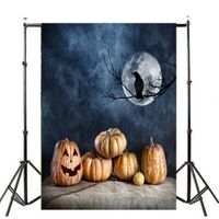 Goodtrade8 Clearance Photography Background- 3x5FT Pumpkin Halloween Decorations Backdrops Vinyl Lantern Lightweight Background Party Scene Design,150x90cm (Multicolor B)