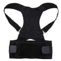 Dioche Adjustable Shoulder Brace, Support Straighten Back Brace for Posture Correction Women Men(L)