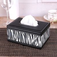T-ZJHC Tissue Box Living Room Dining Room Tray Creative Home Simple and Lovely, Zebra Trumpet