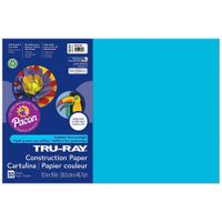 Tru-Ray Heavyweight Construction Paper, Atomic Blue,  12" x 18", 50 Sheets