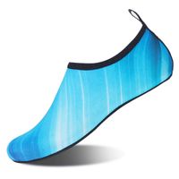 Womens and Mens Kids Water Shoes Barefoot Quick-Dry Aqua Socks for Beach Swim Surf Yoga Exercise (Blue/Gradient, XS)