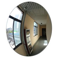 StartFine Pasting Security and Safety Mirror Portable Convex Mirror Circular Acrylic Security Mirror 10"（25.5cm） for Blind Spots at Home, Driveway, Offices, Stores and Traffic with Adjustable Fixing