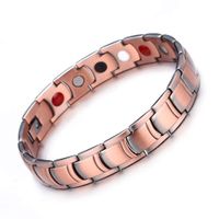 WangGao Men Pure Copper Magnetic Bracelet for Pain Relief for Arthritis and Carpal Tunnel with Removal Tool