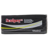 Polyform Sculpey III Polymer Clay, 8-Ounce, Black