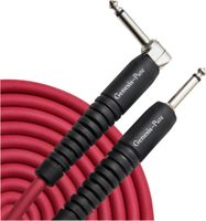 Analysis Plus Stage Red Genesis Pure Instrument Cable Straight to Angle 12 ft.