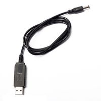 SODIAL USB DC 5V To DC 12V 2.1mm X 5.5mm Module Converter DC Barrel Male Connector Jack Power Cable Plug,USB to DC Cable -1M (5V To DC 12V)
