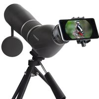 Spotting Scope,15-45X60 Waterproof Monocular Telescope Bird Watching Outdoor Viewing with Tripod and Digiscoping Adapter